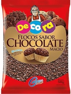 FLOCOS DECORA CHOCOLATE MACIO 500G (DECORA - 3987)