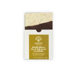 Chocolate blanco a base de leche de coco con Pistachos x 50 gr - ORIGO