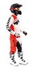 CONJUNTO MOTOCROSS WIRTZ RACING LINEA ELEVATE BLANCO ROJO - comprar online