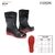 BOTAS LLUVIA IMPERMEABLES BLAST NEGRO ROJO MAC en internet