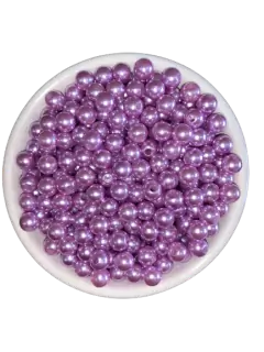 Atacado: Pérola 6mm ABS Inteira c/ Furo 100g (aprox.1000un)