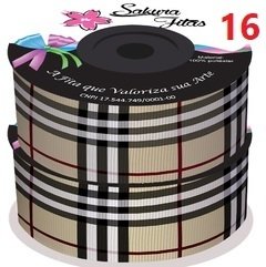 Fita de Gorgurão Estampada Marcas Famosas/Grife 38mm - loja online