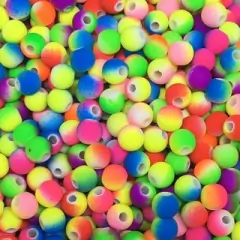 Pérola/Bola/Conta Emborrachada 6mm 110 unidades Artesanato Infantil Bijuterias - loja online