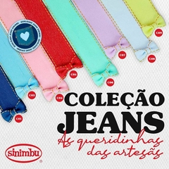 Fita de Gorgurão Jeans/Pespontada Sinimbu nº2 (10mm) 10m - Confraria das Artes