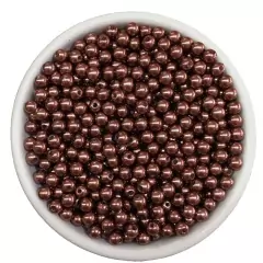 Atacado: Pérola 6mm ABS Inteira c/ Furo 100g (aprox.1000un) - comprar online