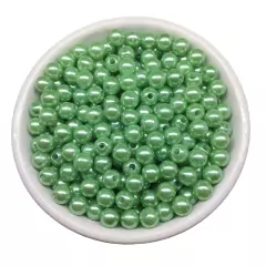 Atacado: Pérola 10mm ABS Inteira c/Furo 500g (aprox. 1000un)