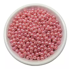 Atacado: Pérola 6mm ABS Inteira c/ Furo 100g (aprox.1000un) - Confraria das Artes
