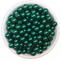 Atacado: Pérola 12mm ABS Inteira c/Furo 100g (aprox. 130un)