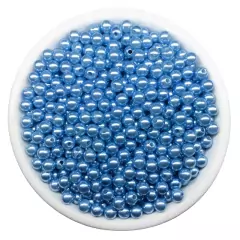 Atacado: Pérola 6mm ABS Inteira c/ Furo 100g (aprox.1000un) - Confraria das Artes
