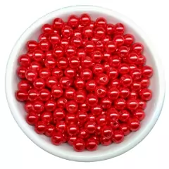 Atacado: Pérola 6mm ABS Inteira c/ Furo 100g (aprox.1000un) - comprar online