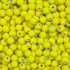 Pérola/Bola/Conta Emborrachada 6mm 110 unidades Artesanato Infantil Bijuterias