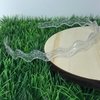Tiara Ondulada com Glitter 10mm Transparente