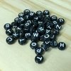 Miçangas de Letras Preto/Branco