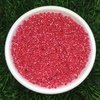 Miçangão Transparente com Miolo Vermelho 6/0