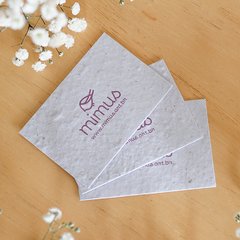 Imagem do Cartão de visitas plantável - Papel Semente - 9x5cm