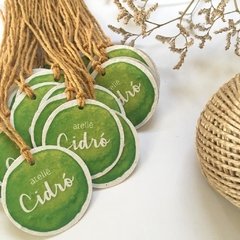 TAG PLANTÁVEL - PAPEL SEMENTE REDONDA - 5,5 X 5,5cm PERSONALIZADA