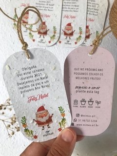 TAG PLANTÁVEL - PAPEL SEMENTE OVAL 5X9CM - PERSONALIZADA - MIMUS | Design ecológico 