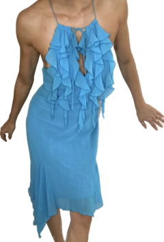 VESTIDO TURQUESA - tienda online