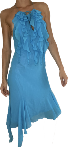 VESTIDO TURQUESA
