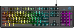 Teclado Gamer Hp K500f Retroiluminado Anti-golpe Rgb Gris - comprar online