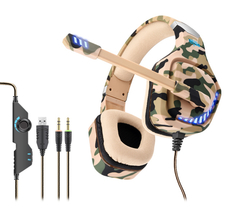 Auricular Gamer Con Microfono PC/PS4 (GT98) Camuflado