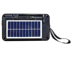 Radio AM/FM Vintage MP3/BT/AUX Solar y Power Bank Nisuta (NS-RV22S) - tienda online