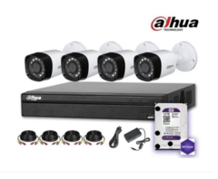 KIT DE GRABACION DVR8 CANALES / DISCO 1TERA PURPURA/ 4 CAMARAS / 4 CABLES 20MTS / FUENTE EXTRA 5AMP
