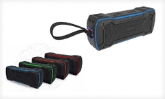 Parlante Bluetooth Blue Monster S335 Negro/Rojo/Azul