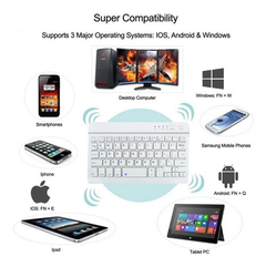 Mini Teclado Recargable Windows Pc Inalámbrico Bluetooth - PM Computacion