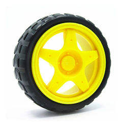 Rueda De Goma De 66 Mm Para Motor Arduino Robotica