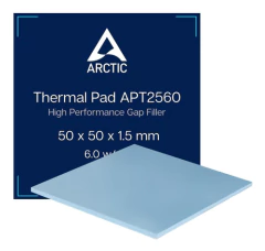 Pad Térmico Arctic 50x50mm X 1.5mm Original 6.0 W/mk Blue