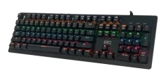 Teclado Gamer Mecanico Rgb Gtc Play To Win Kgg-008 Negro