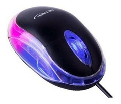 Mouse USB Luminoso Netmak (NM-M01) Negro/Azul/Verde/Rojo/Gris/Blanco