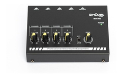 Mini Mixer Consola Hügel 4 Canales Mic Linea Plug Stereo