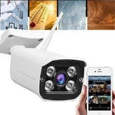Camara De Seguridad Ip Exterior Ip65 Wifi Sensor Infrarrojo Vision Nocturna Sensor Movimiento Alerta App Soporta Lluvia
