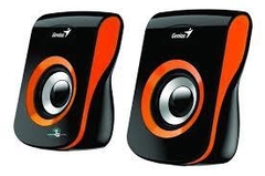 Parlante pa PC USB Genius SP-Q180 Negro/Naranja - comprar online