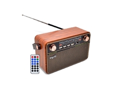 Radio AM/FM Vintage MP3/BT/AUX/Control Remoto Nisuta (NS-RV21)
