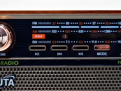 Radio AM/FM Vintage MP3/BT/AUX/Control Remoto Nisuta (NS-RV21) - tienda online