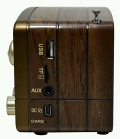 Radio FM/AM Vintage Con Bluetooth/MP3/TF y Linterna Nisuta (NS-RV18) - tienda online