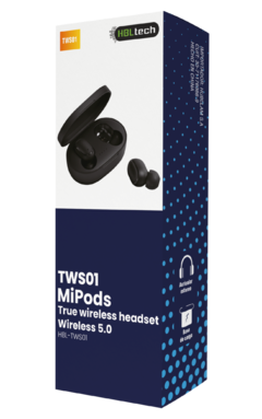 AURICULARES EARBUDS MIPODS HBL-TWS01