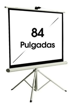 Pantalla Proyector Retráctil Techo Pared Lona Aula Casa Cine Salón con Trípode - comprar online