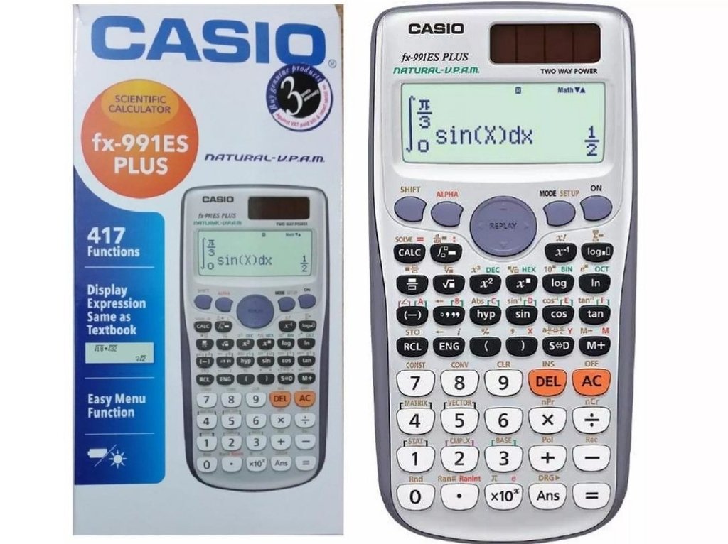 CASIO Calculadora Cientifica Fx-991es Plus 417 Funciones