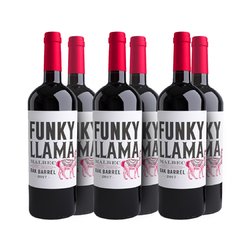 Funky Llama OAK Malbec x6 Vino Tinto Roble