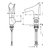 AXOR Starck V 12112000 Mezclador monomando de lavabo con caño de cristal - comprar online