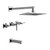 FV Dominic lever 0103R/85L-CR Juego para bañera y ducha de dos llaves con ducha