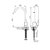 FV Puelo 0411.04/B5-CR Juego monomando de cocina con pico alto - comprar online