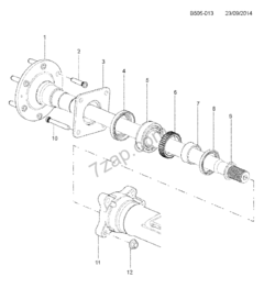 RETEN PALIER S10 12 ->>INTERIOR (CAñONERA) - comprar online