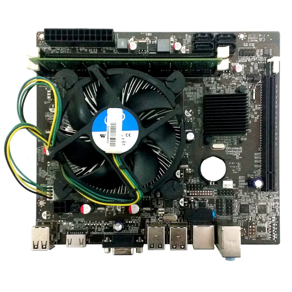 Kit Placa Mãe Mahobay H61 + Core i3-3220 + 4GB DDR3