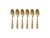 Set x 6 Cucharas de Acero Dorado Mate 15cm