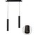 Colgante 2L p/dicroica LED GU10